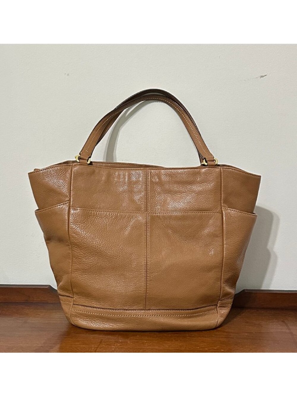 Coach Park British Tan Leather Tote Bag F23662